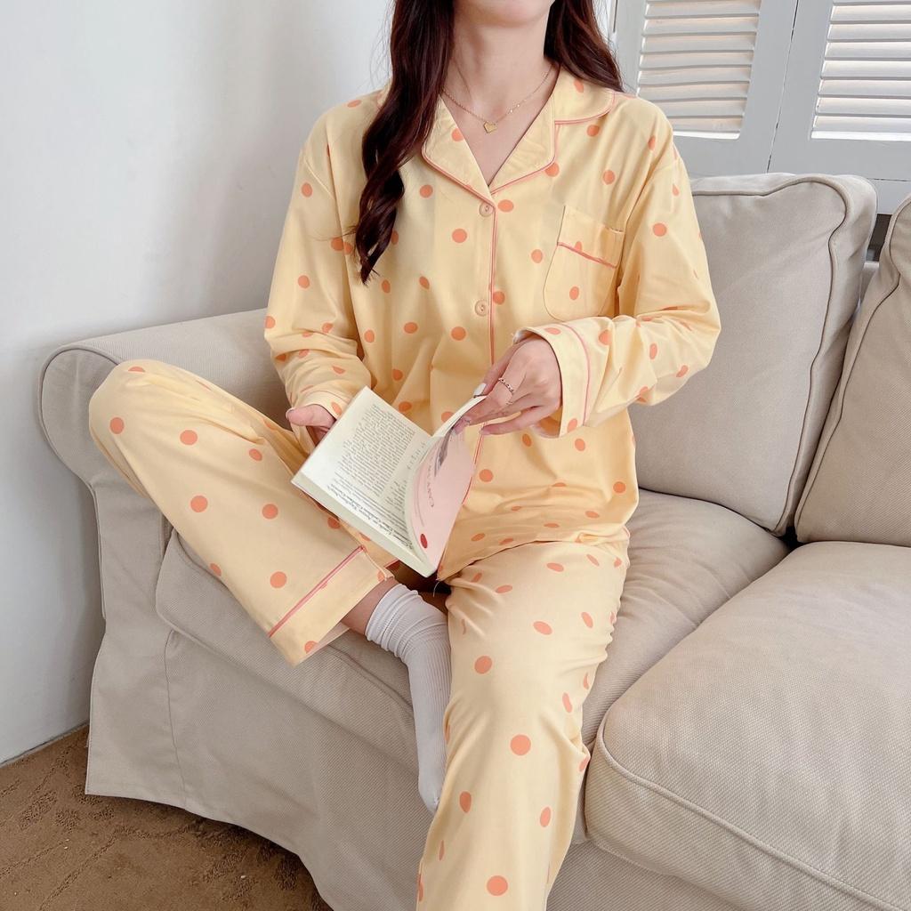 Pijama - Bộ Ngủ Nữ Dài Tay Thu Đông Chất Dày Mềm Mịn DDCP01