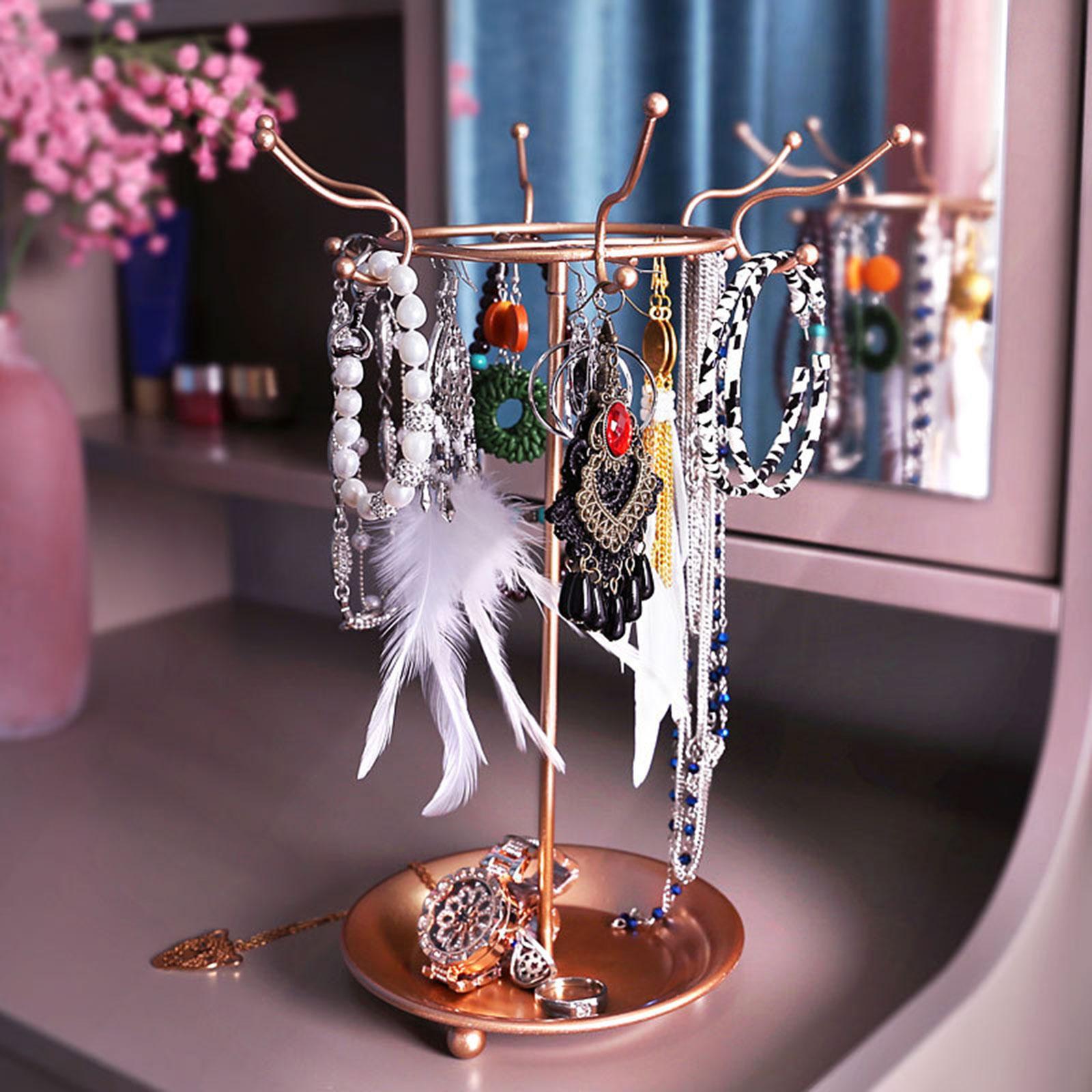 Jewelry Display Stand Rack Earring Holder Storage Dresser for Headwear