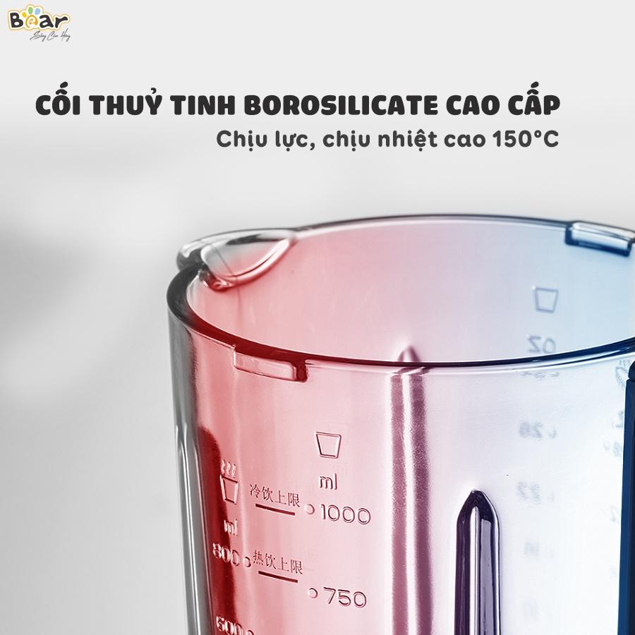 Máy Làm Sữa Hạt Bear Công Nghệ Chống Ồn Cao Cấp Xay, Nấu Sữa Hạt Tiện Lợi - B06W1 - Hàng chính hãng