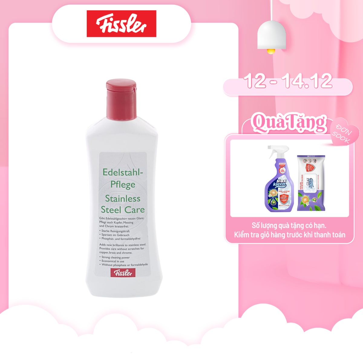 Dung dịch đánh bóng inox Fissler-Hàng chính hãng