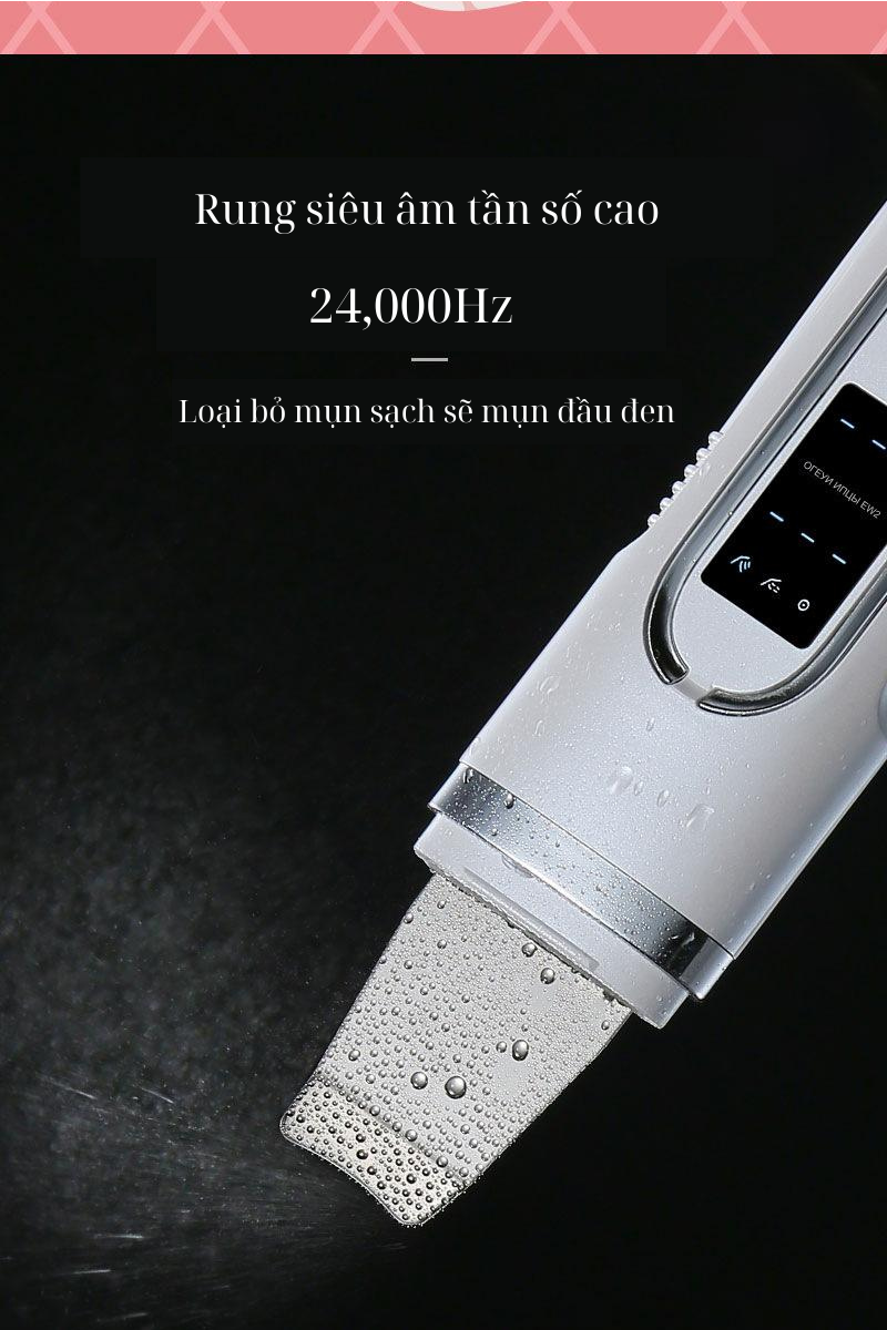 Máy Sủi Da Sóng Âm JOOU DS-8809 Tẩy Mụn Đầu Đen, Tẩy Da Chết, Thải Độc Và Dưỡng Ẩm Cho Da Ultrasonic Shovel