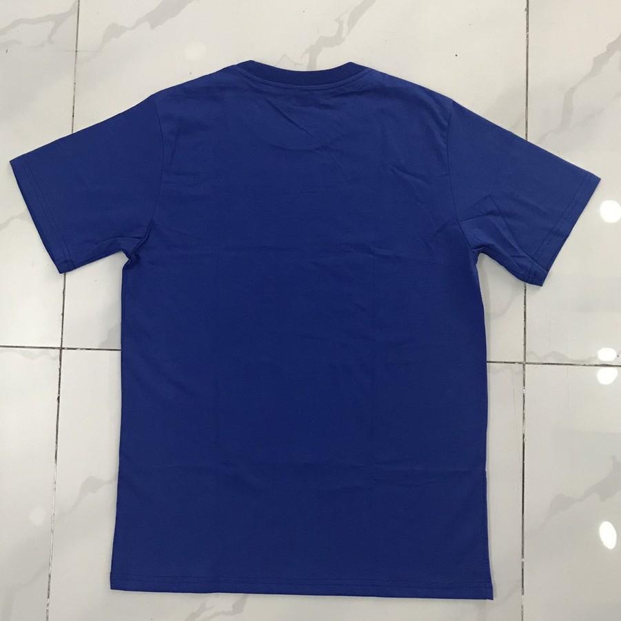 Áo thun nam, áo thun nữ 100% cotton 2 chiều cao cấp - Màu xanh bích