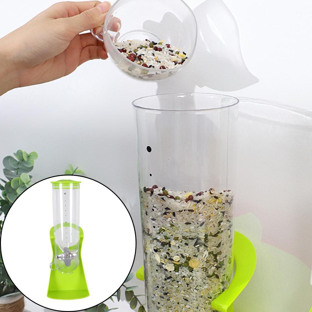 Cereal Dispenser Space Saving Grain Storage Box for Pantry Home Cereal Nuts Rice