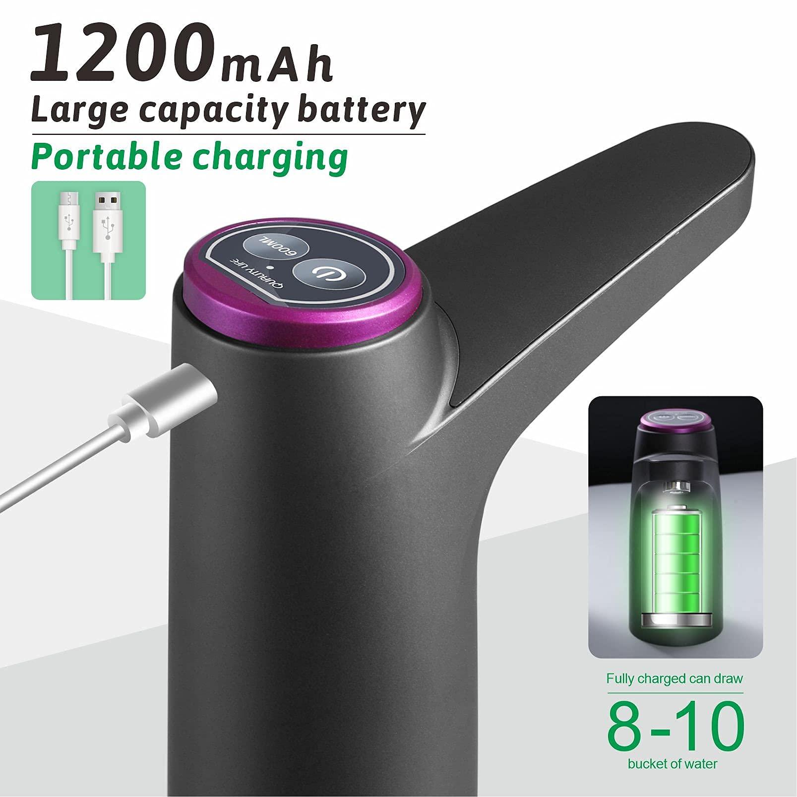 Bơm chai nước - Công tắc nước uống USB có thể sạc lại, tại nhà bếp làm đẹp Chai nước hiến tặng nước cho máy bơm nước uống Universal gallon