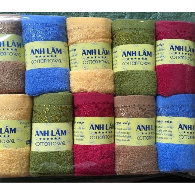 Khăn mặt cotton Anh Lâm cao cấp nhiều màu