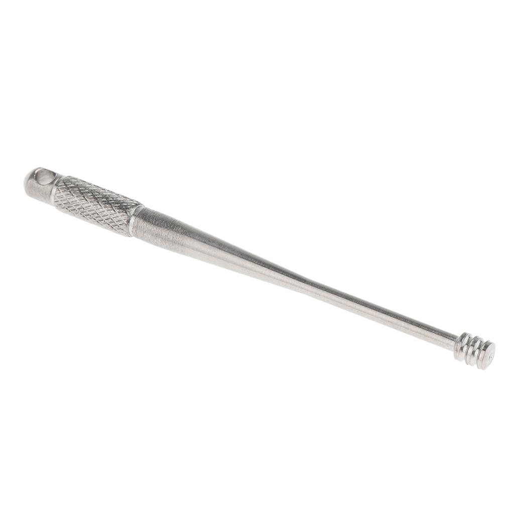 2 Pieces Titanium Ear Pick Wax Curette Remover Cleaner Care Tool, Metal Earpick, 64mm, Durable, Rust Proof, Silver, Colorful