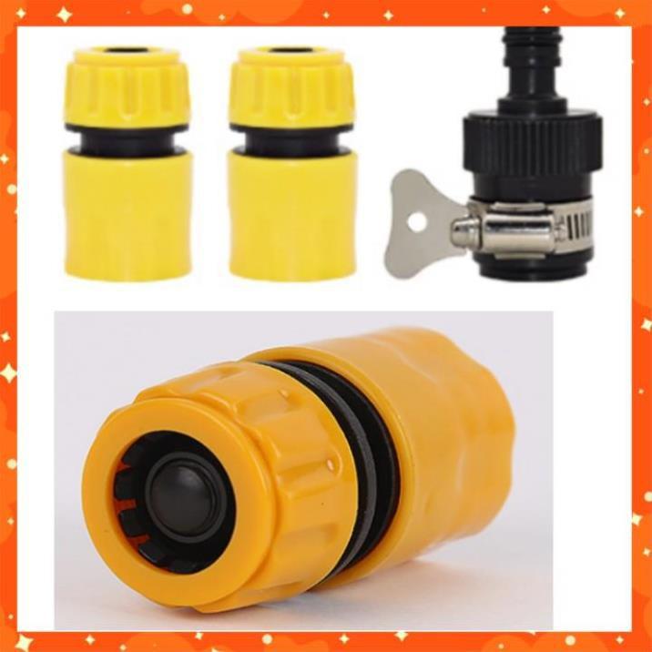 Bộ dây vòi xịt nước rửa xe, tưới cây . tăng áp 3 lần, loại 7m, 10m 206319 cút sập+ tặng móc khoá