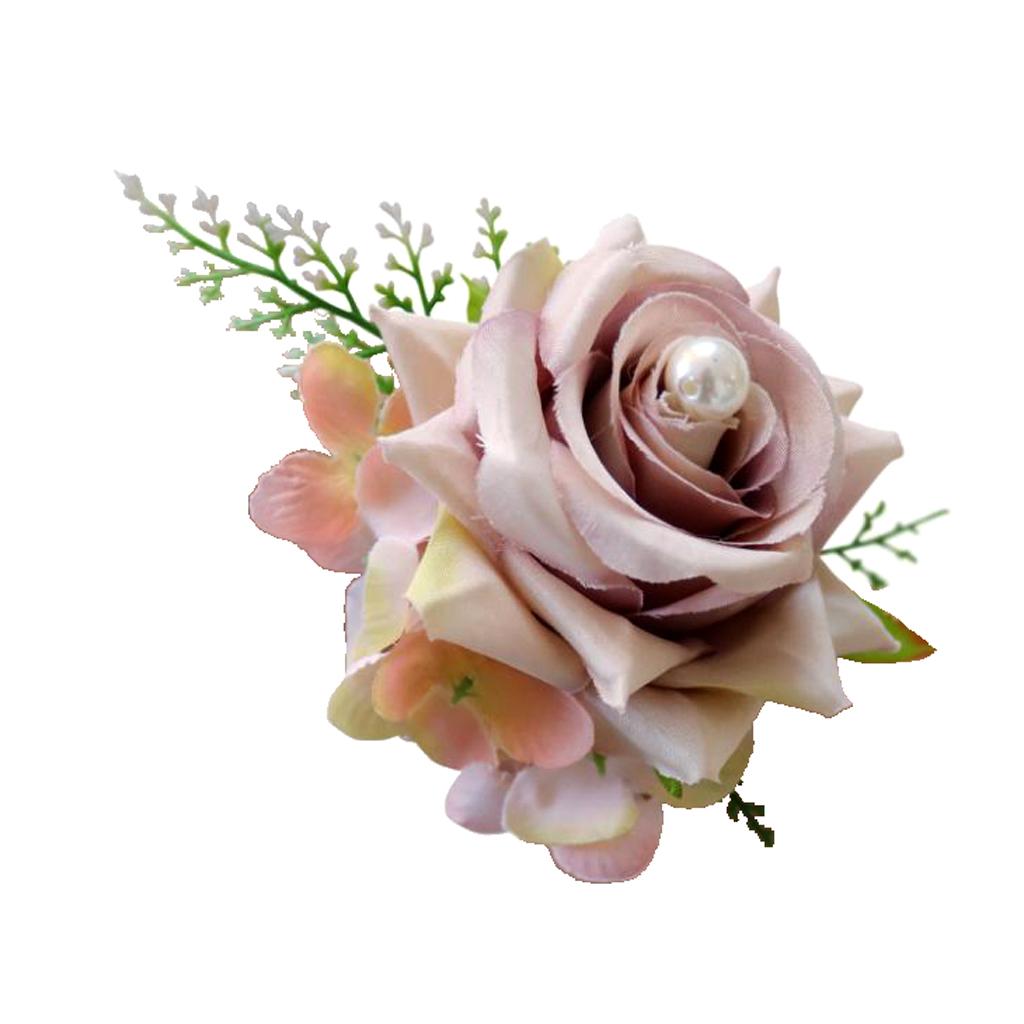 Romantic Rose Flower Wrist Corsage Wedding Bride Bridesmaid Gift