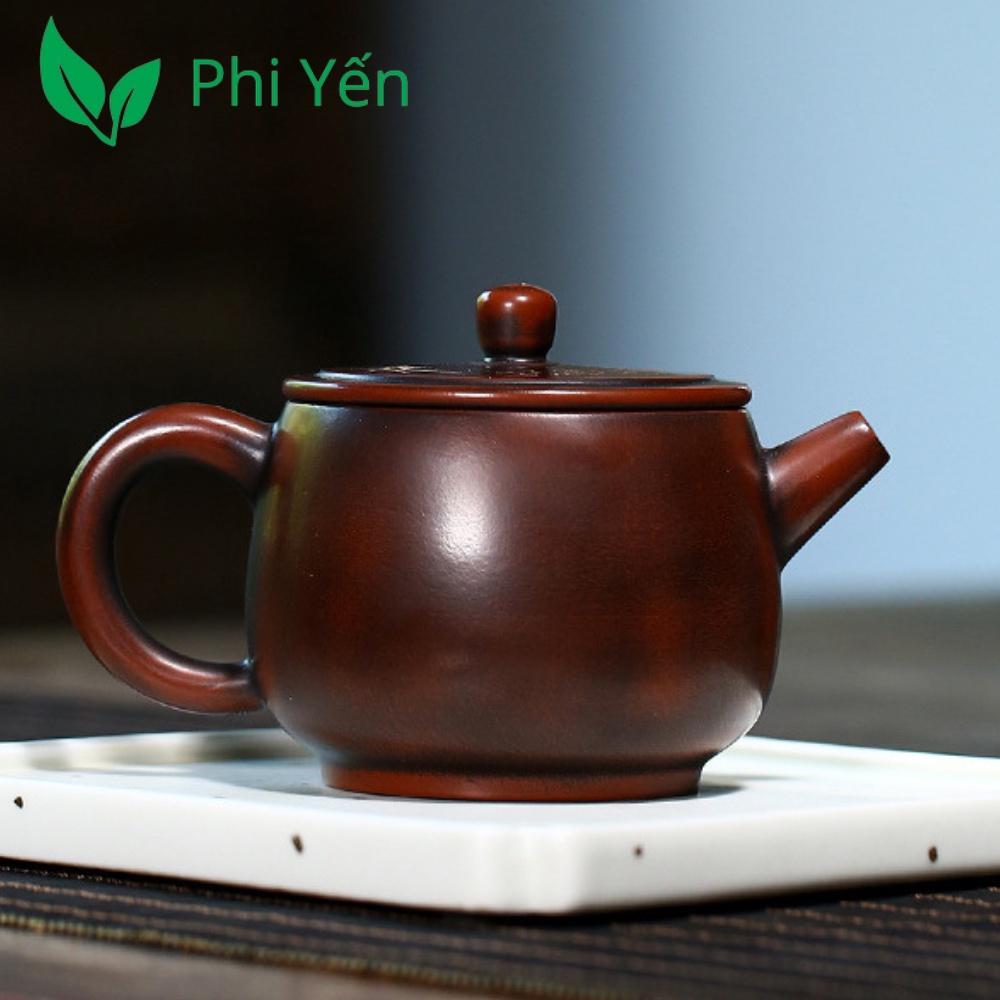 Ấm trà Tử sa Nê Hưng Khâm châu Thạch biều 220ml hàng siêu VIP HNNHTB160220