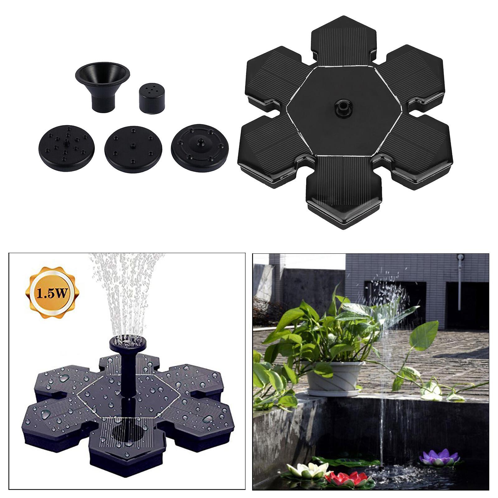 Fountain 1.4W Bird Bath Fountain Pump Pond Garden Landscape