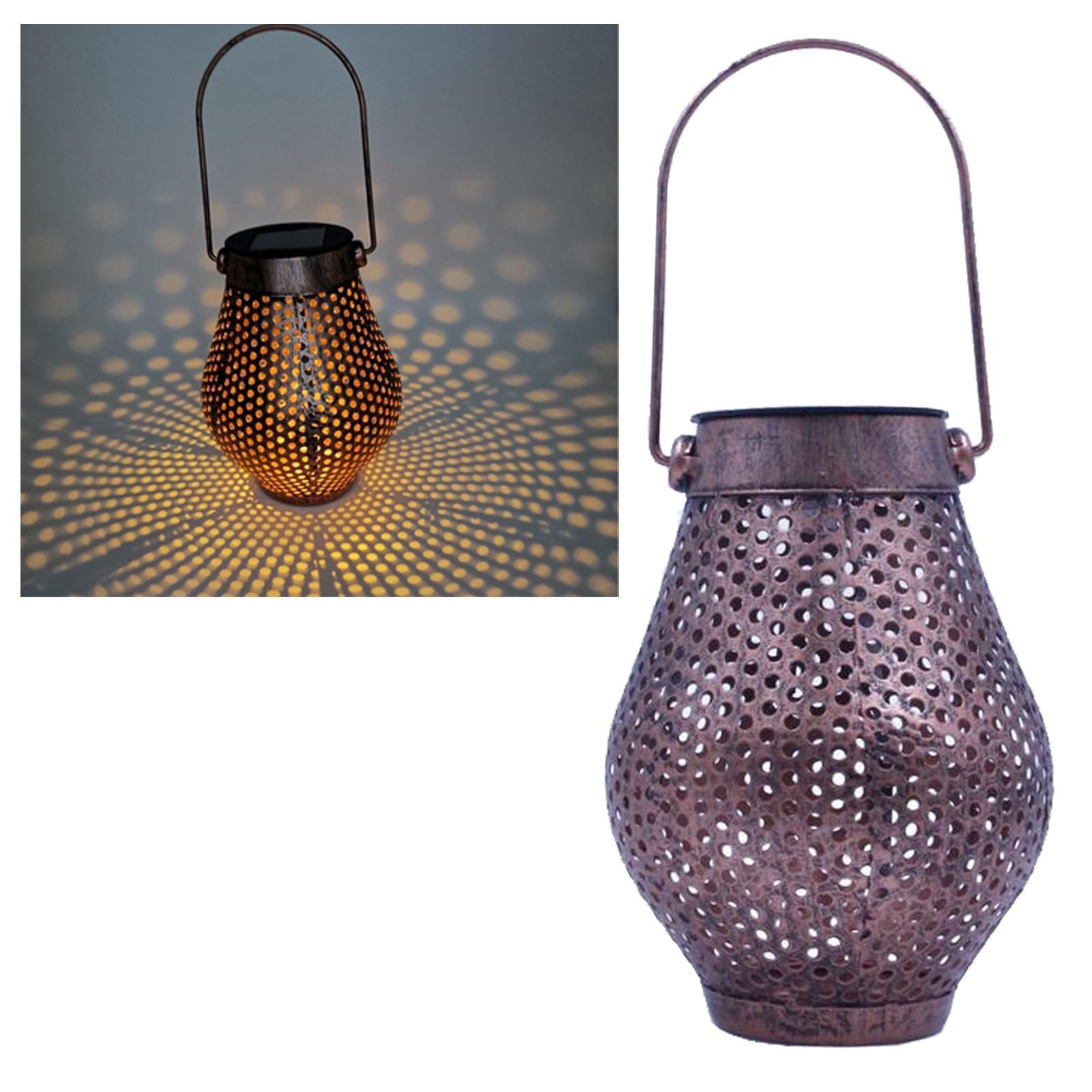 LED Hanging Solar Lantern Outdoor for Yard Tree Courtyard Fence Garden