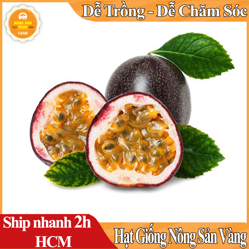 Hạt giống Chanh Dây Dễ Trồng, Sinh Trưởng Và Phát Triển Khỏe, Kháng Bệnh Cao (Gói 50 Hạt) - Nông Sản Vàng