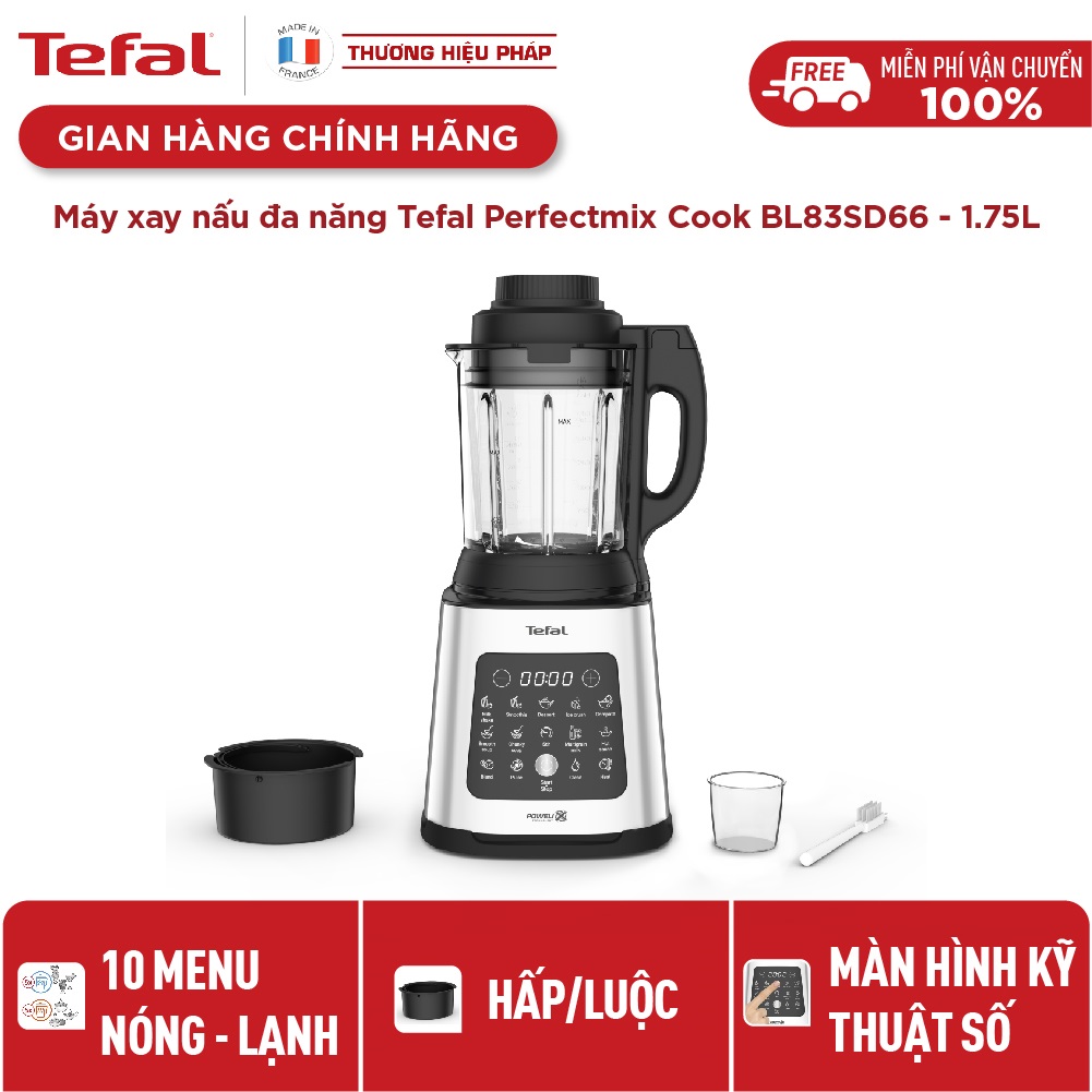 Máy xay nấu đa năng  Tefal Perfectmix Cook BL83SD66 - 1.75L - Hàng Chính Hãng