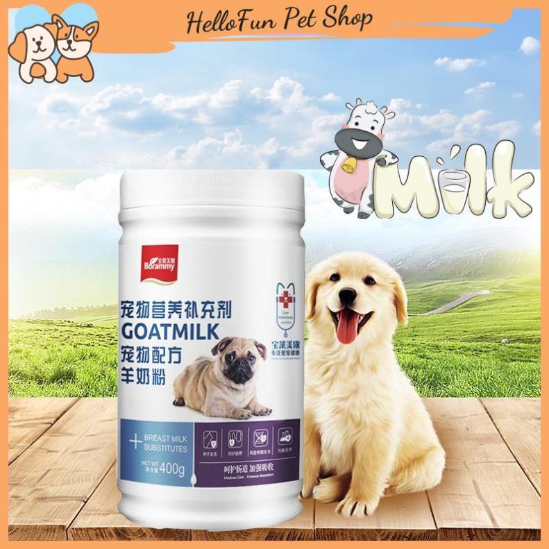 Sữa cho chó mèo Borammy, sữa cho chó con, sữa cho mèo con cung cấp dinh dưỡng phát triển toàn diện - Chó &amp; mèo (280gr)