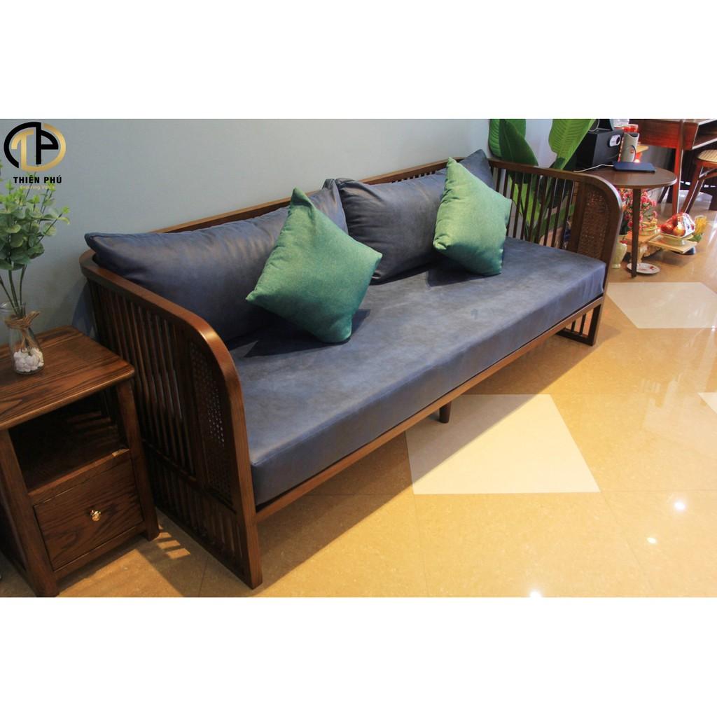 Bộ Sofa Chung Cư Indochine Mây Mộc Tự Nhiên