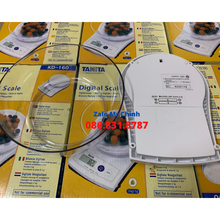 Cân Điện Tử Nhà Bếp 2kg/1g TANITA KD160 Japan
