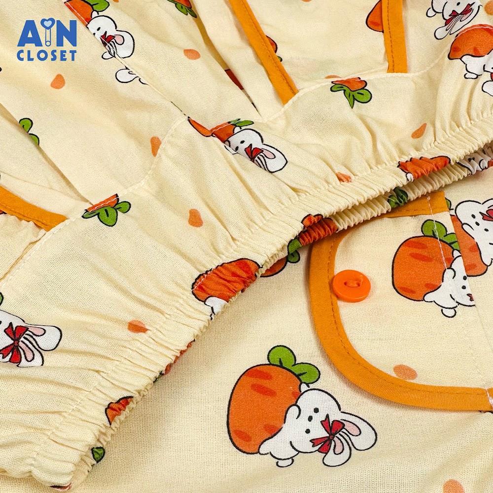 Bộ quần áo Lửng bé gái họa tiết Carrot Cam Cotton - AICDBGIINDFT - AIN Closet