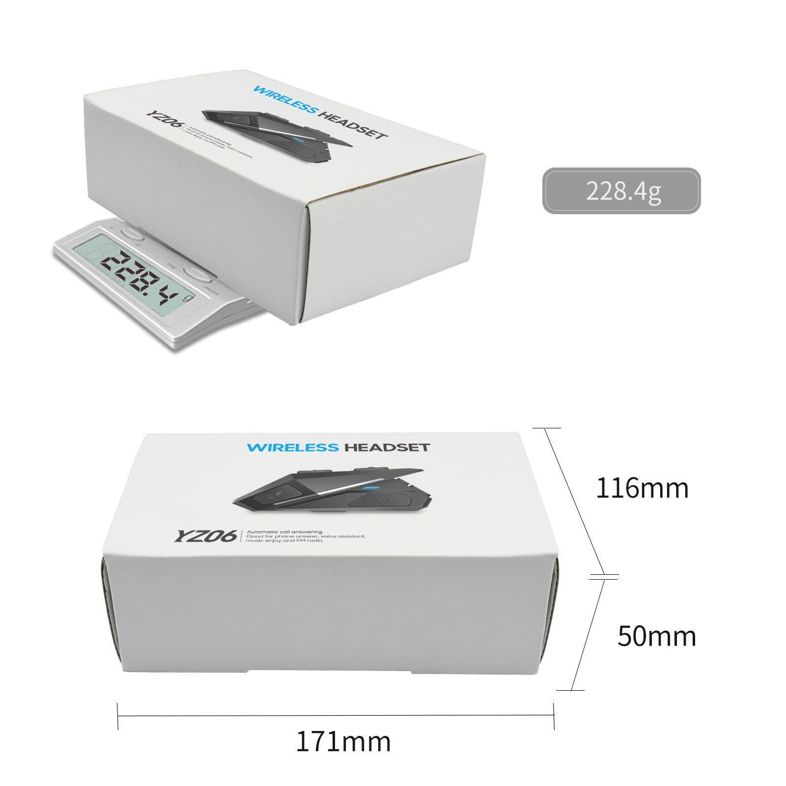 Motorcycle Bluetooth 5.0 Headset Connect to Interphone for Driving Riding