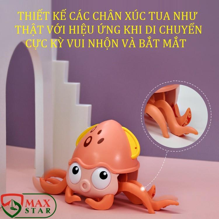 Đồ chơi bạch tuộc bơi lội trong nước lên cót chạy ngang Đồ chơi nhà tắm tắm vui nhộn cho bé