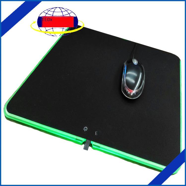 Ưu đãi đặc biệt mới miếng lót chuột bằng vải dạ quang miếng lót chuột cao su với miếng lót bàn RGB miếng lót trò chơi chống trượt tám ký tự