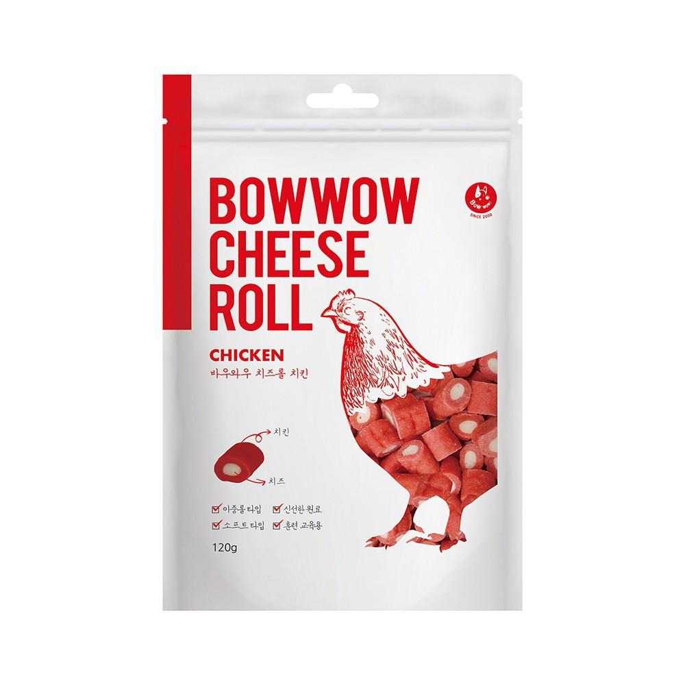 Bánh Thưởng cho chó, Bánh BOWWOW Phô Mai Thịt Gà - 100g. Snack cho chó - Bowwow Hàn Quốc.