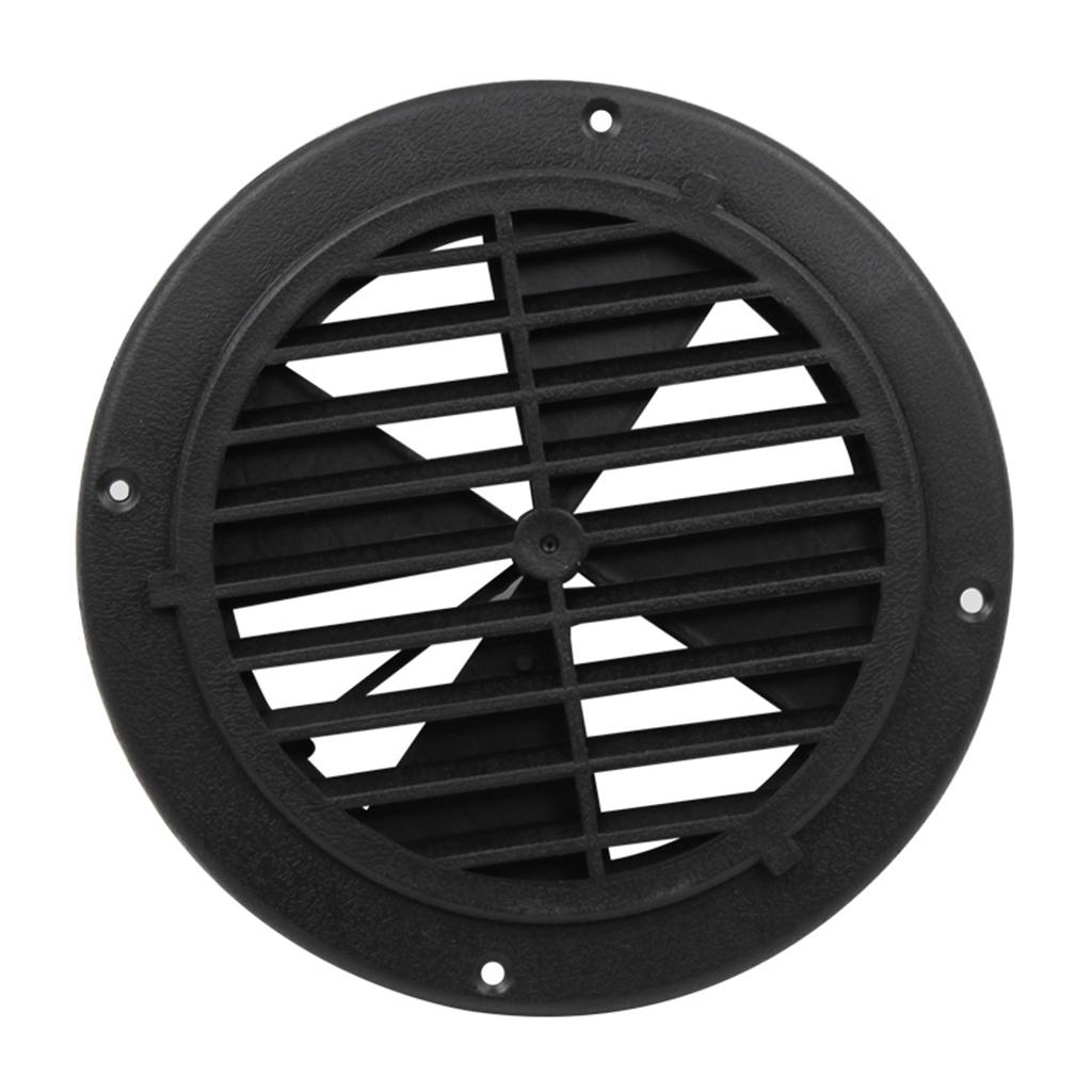 6.5" BLACK ROUND ABS PLASTIC VENT COVER Auto Boat Marine RV Trailer