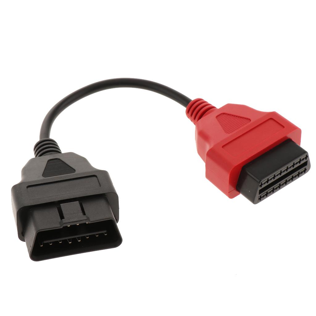 Ecu Scan 3PCS Portable ECU Scan 16Pin  Adaptors Cable Set Fit for Fiat