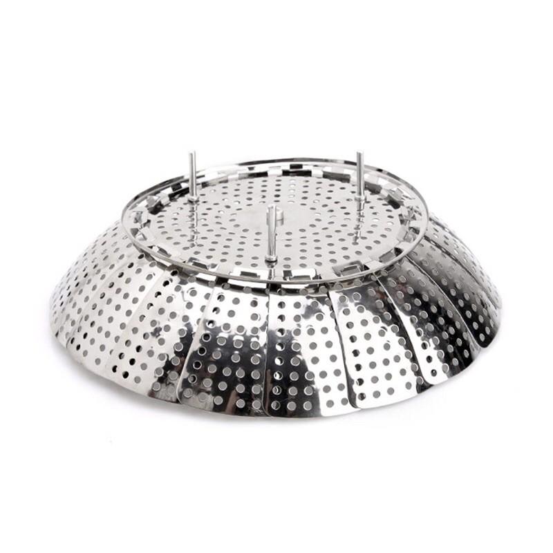 VỈ HẤP 100% INOX 304 ĐA NĂNG, HẤP XÔI, HẤP BÁNH, HẤP CÁ, VỈ ĐỒ ĂN TIỆN LỢI CÓ 3 CHÂN ĐẾ LIỀN CHẮC CHẮN