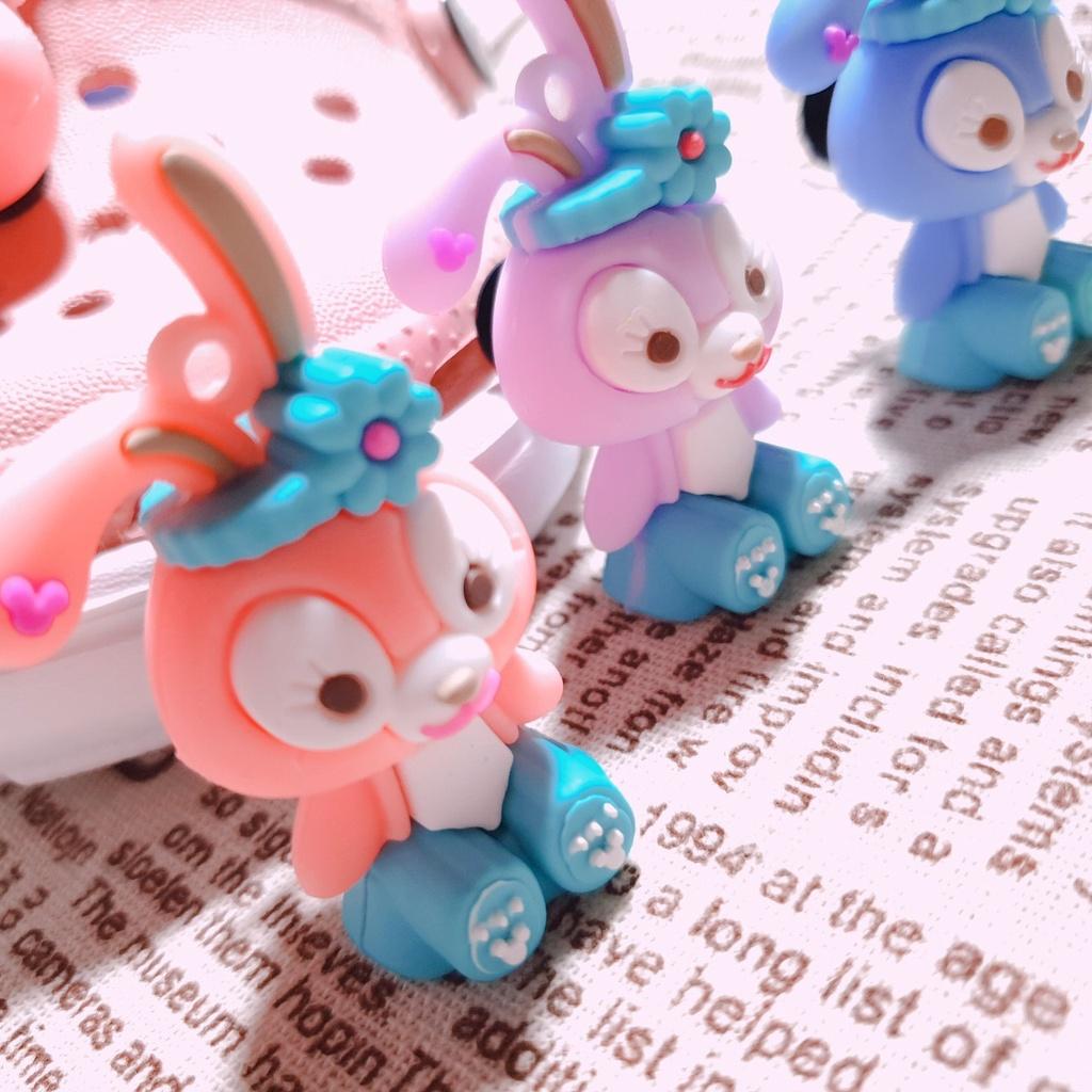 Stick dán dép cros / nút gắn hkdesign hình Dailu 4D TO / BIG / LỚN nhựa 3 màu