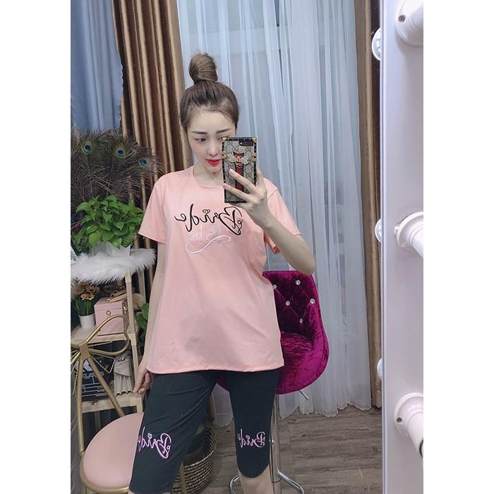 Đồ Bộ Thun Cotton Nữ Quần Lửng