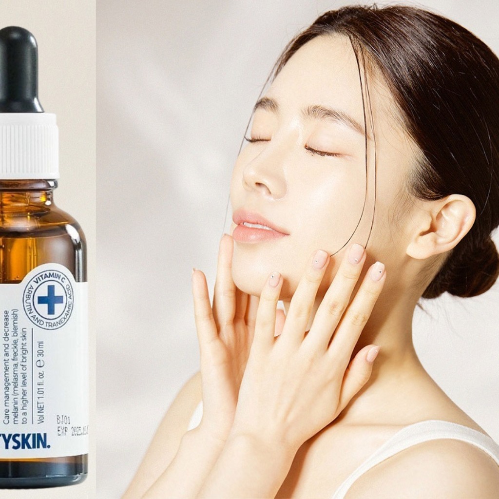 Serum PrettySkin Melas X Plus + Tinh chất dưỡng trắng da mờ thâm hỗ trợ nám dung tích 30ml