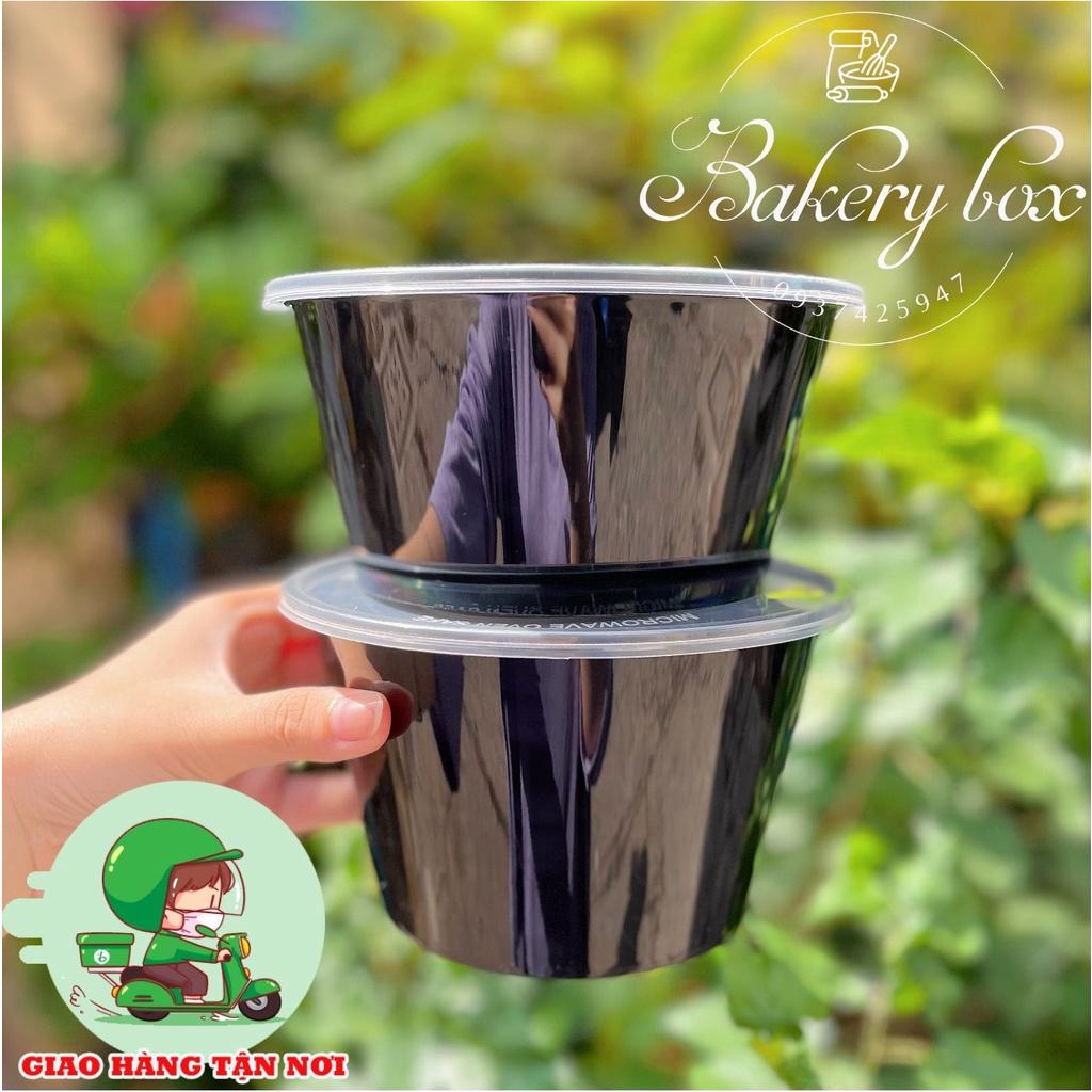 50 Tô Nhựa Đen Microwave Lò Vi Sóng Có Nắp Đựng Bún Bò - Hủ Tiếu - Phở - Mì Ý 1000ml