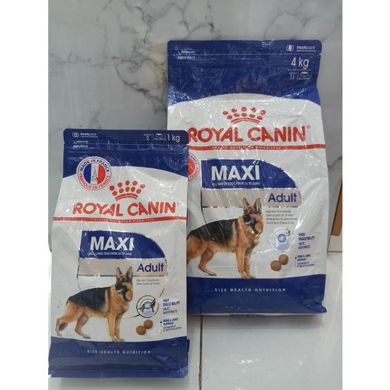 Thức ăn cho chó, Royal Canin Maxi Adult - dành cho chó giống lớn. Hạt royal canin cho chó.