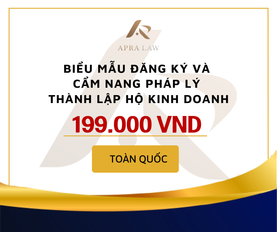 [BM001] BIỂU MẪU ĐĂNG KÝ VÀ CẨM NANG PHÁP LÝ THÀNH LẬP HỘ KINH DOANH