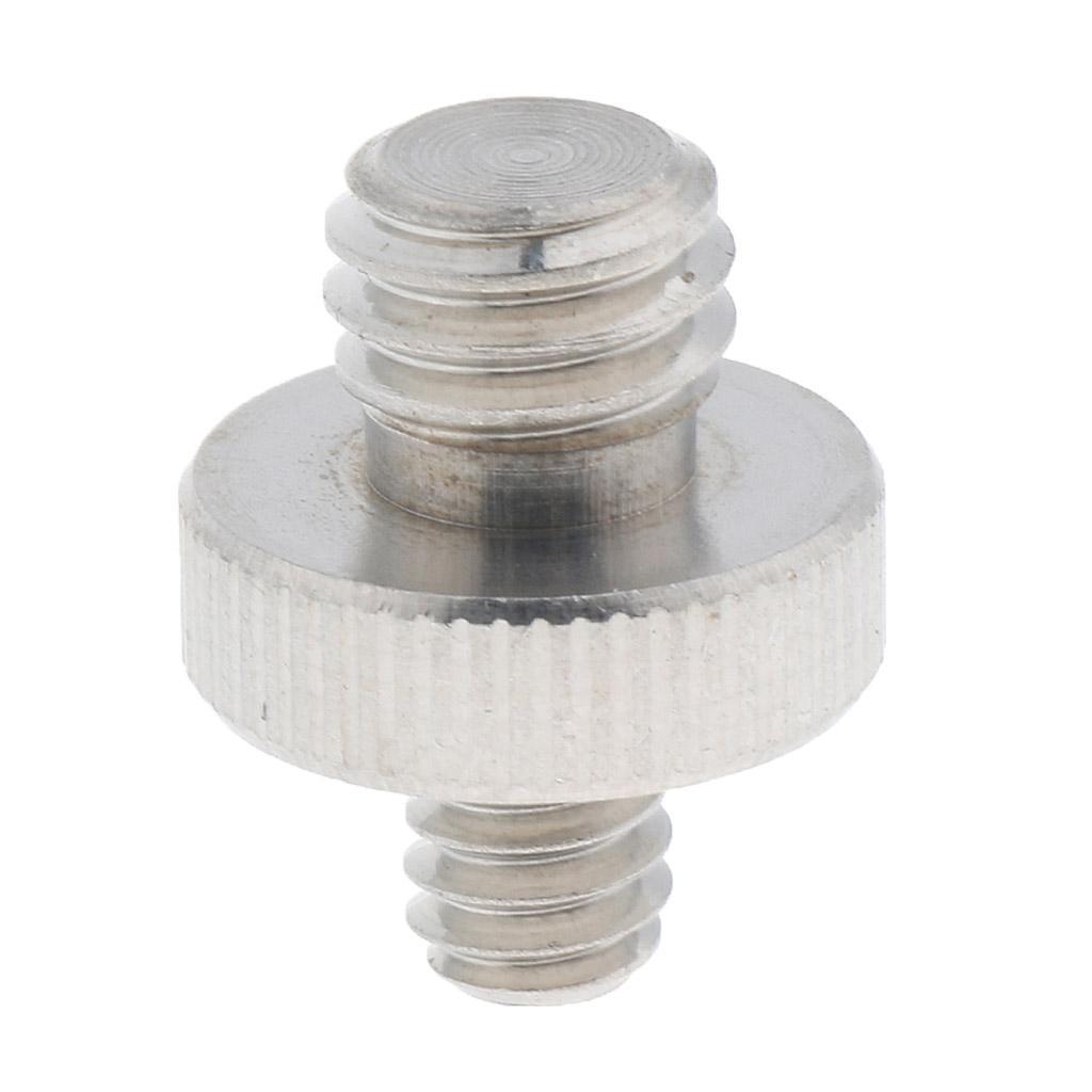 2 Pieces Male to Male 1/4 "to 3/8" Threaded Screw Adapter for Camera