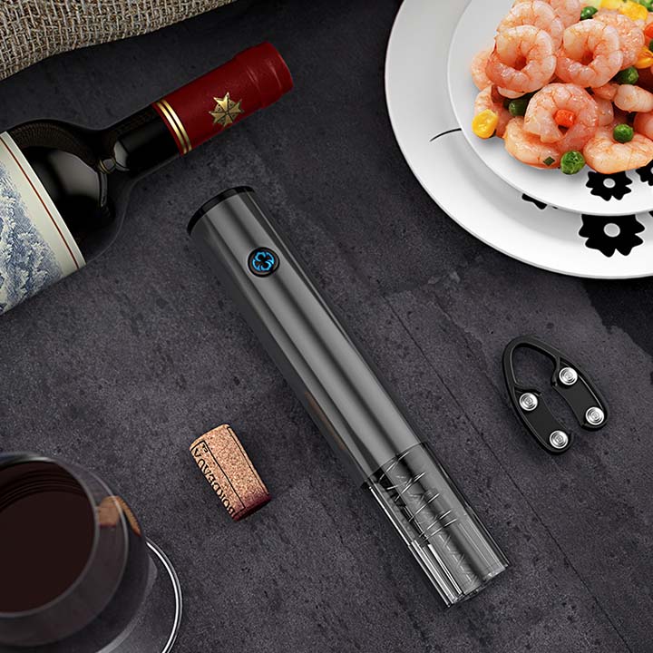 Bộ 4 Món Khui R.ượu Vang Chuyên Nghiệp Sử Dụng Pin Sạc