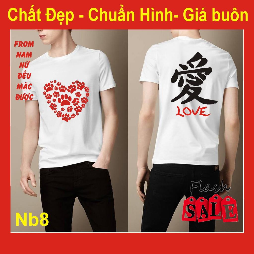 Áo thun chữ nhật NB8, hàn quốc, phông thư pháp