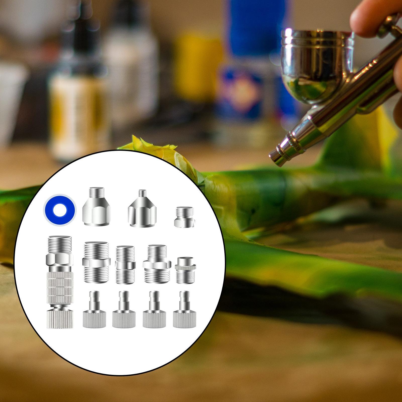 13 Pieces Airbrush Adaptor Set Durable Airbrush Disconnect Fitting Connector