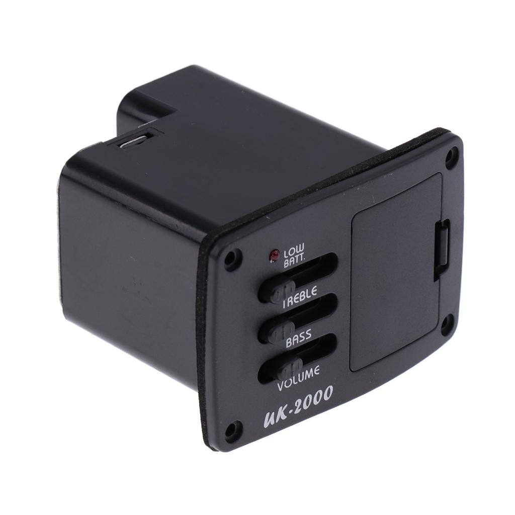 Sunnimix Đàn Ukulele Bán Tải 2 Ban Nhạc Gỗ Guitar EQ Preamp Khuếch Đại