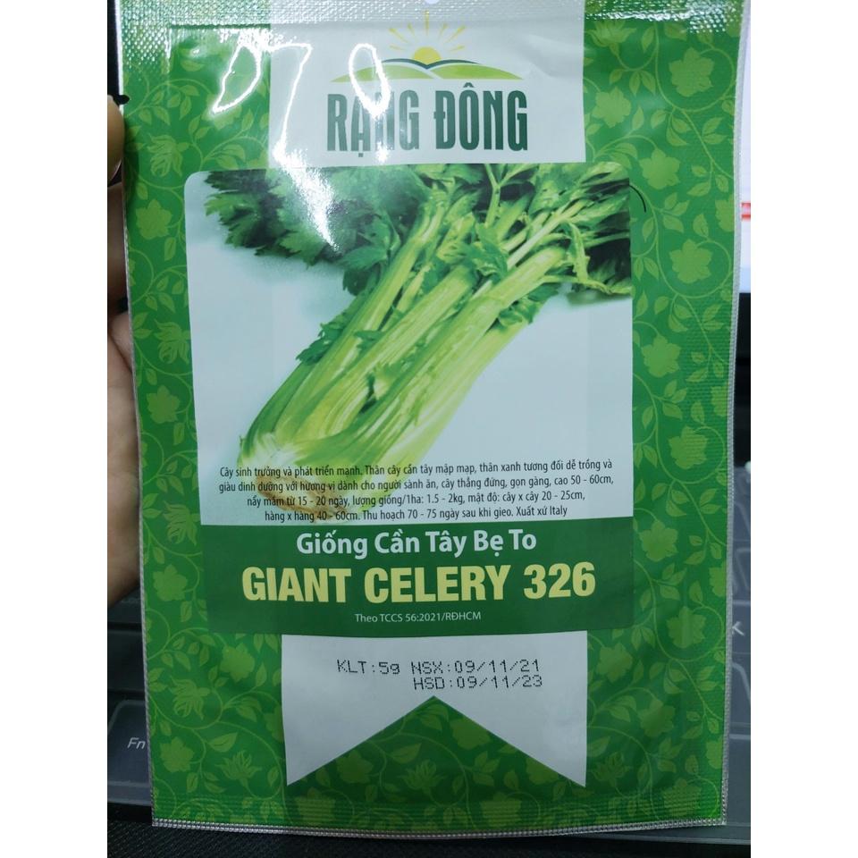 Hạt giống rau cần tây bẹ to, đóng gói 5gr