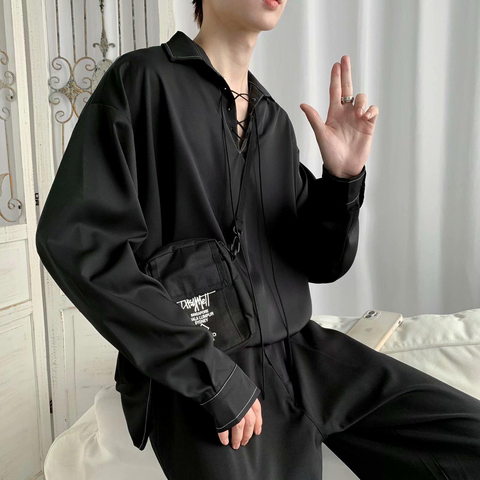 Áo Sơ Mi Tay Dài Cổ Bẻ Thời Trang Hàn Quốc M-3Xl Cho Nam