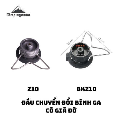 Adapter đầy chuyển, đầu chiết cho bình tròn cắm trại dã ngoại Campingmoon Z10 Z11 Z15 BKZ10 BKZ11 BKZ15