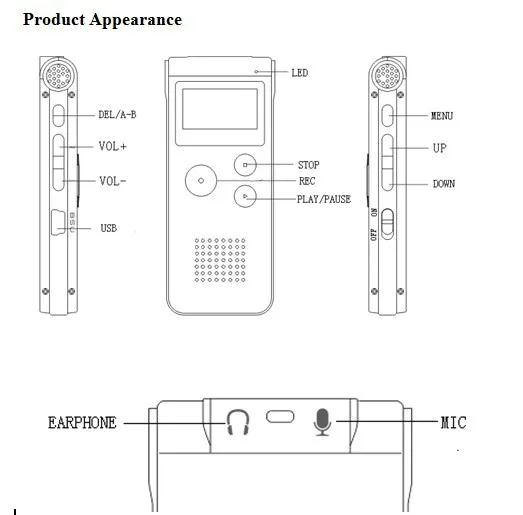 KHUYẾN MÃI KHỦNG, SỐ LƯỢNG CÓ HẠN - ROGTZ - Máy ghi âm kỹ thuật số SK012 8GB Pin lithium 30 giờ Vỏ chống va đập Hỗ trợ thẻ nhớ 128Gb Ghi âm cuộc họp, hội thảo, bài giảng giờ 7 chế độ EQ USB2.0 Kết nối dễ dàng Hàng Chính Hãng