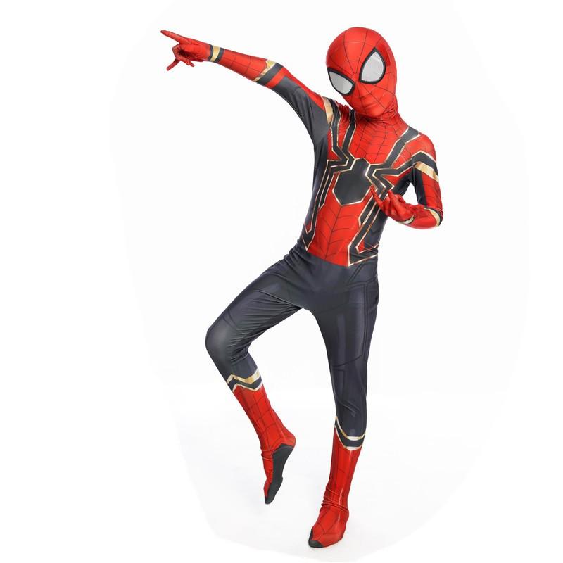 Quần áo siêu nhân hóa trang Người Nhện - SpiderMan cực chất áo liền quần kèm mũ trùm