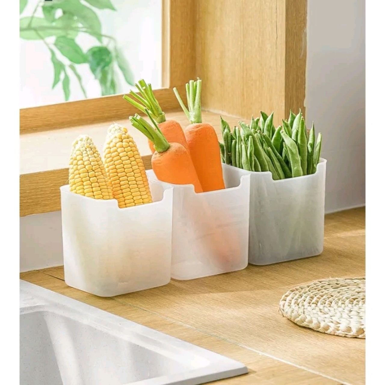 Hộp nhựa để cánh tủ lạnh đựng rau củ thực tiện lợi- Hộp nhựa đựng đồ dùng đa năng