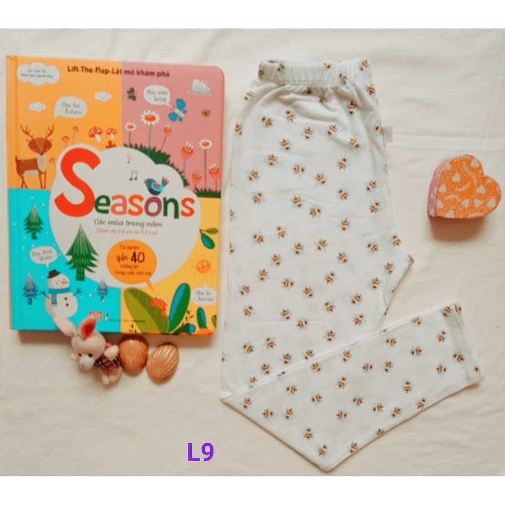 QUẦN THUN LEGGING KIDS COTTON 100% CO GIÃN THOẢI MÁI