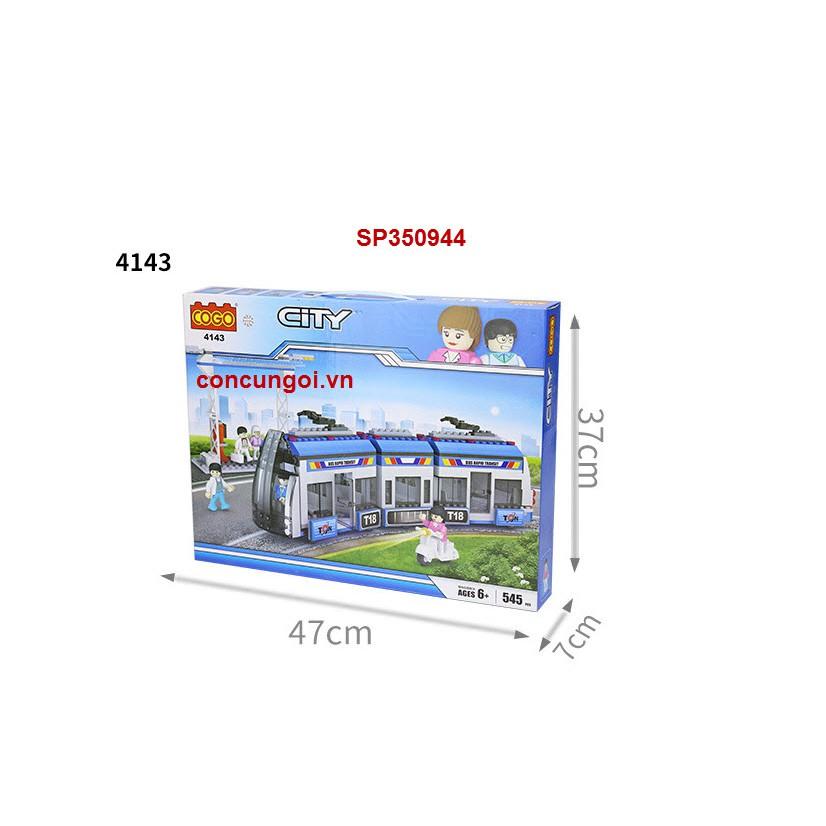 Đồ Chơi Hộp logo ráp trạm xe bus 545M , 4143