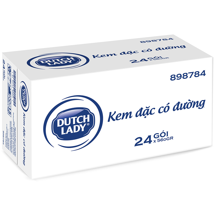 Thùng 24 túi kem đặc có đường Dutch Lady (24 túi x 545g)