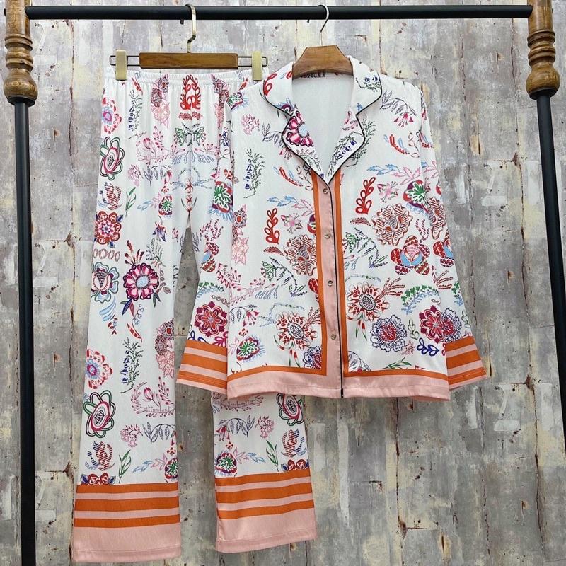 PYJAMA DÀI HOẠ TIẾT 111 CAO CẤP