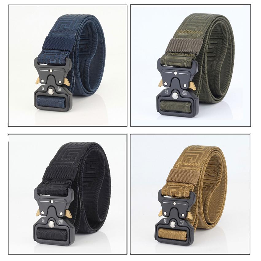 Giày Casual Nam Đai Nylon Nhanh Chóng Phát Hành Khóa Kim Loại Vải Da Bò Quần Thắt Lưng Quân Sự Quân Đội Huấn Luyện Chiến Thuật Thắt Lưng Nam Dây Đeo